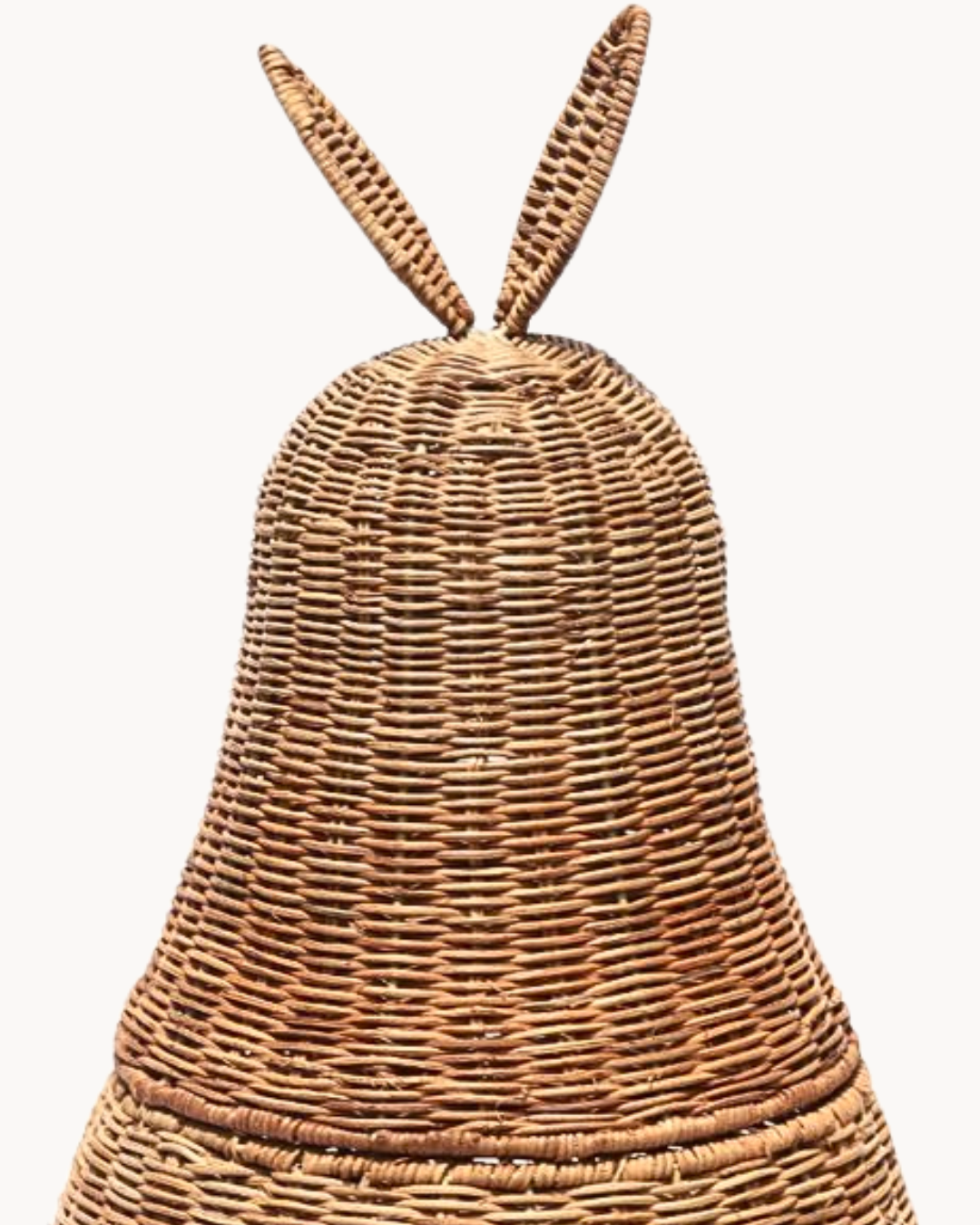 Bunny Ψηλό Καλάθι Αποθήκευσης Με Αυτάκια Rattan Φ31x59 εκ. Φυσικό - Image 3