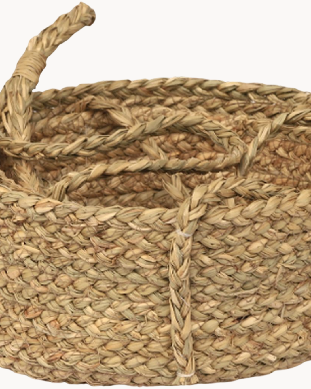 Ψάθινη Διπλή Boho Κρεμαστή Γλάστρα / Κασπώ Φ26/20x82 εκ. Φυσικό - Image 3