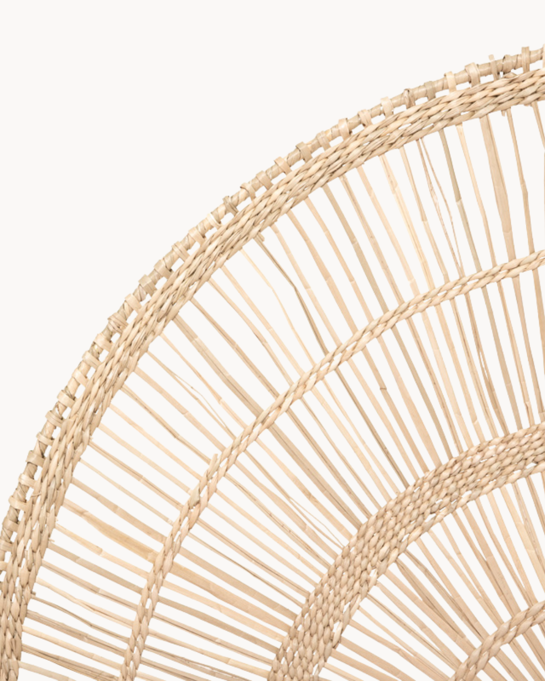 Boho Διακοσμητικό Τοίχου από Rattan 60,7x35,5 εκ. Φυσικό - Image 3