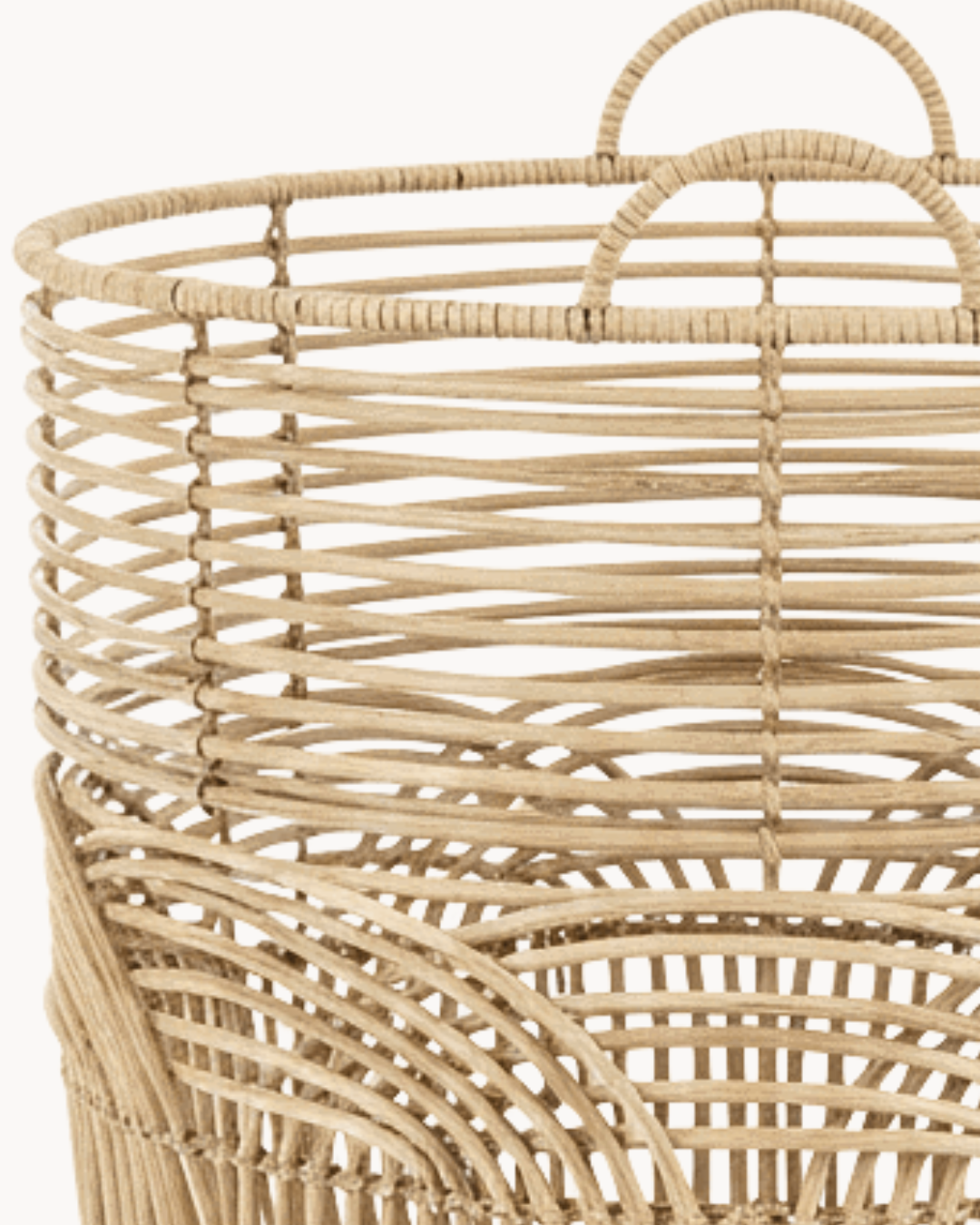 Rattan Woven Calm Σετ 2τμχ Διακοσμητικών Καλαθιών Φυσικό - Image 3