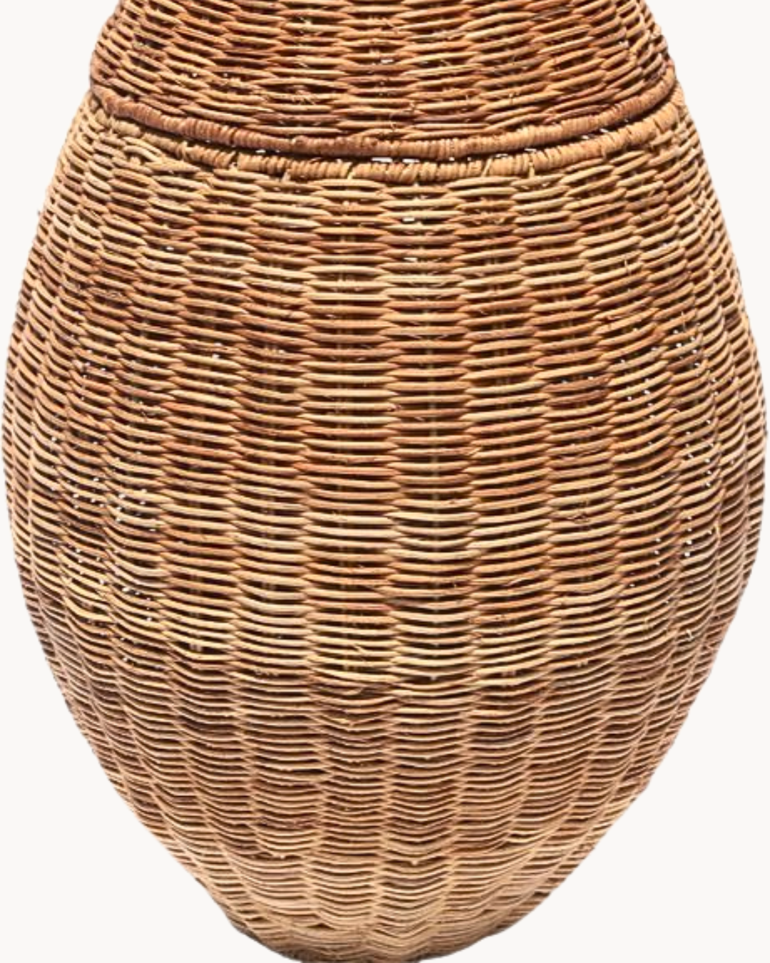 Bunny Ψηλό Καλάθι Αποθήκευσης Με Αυτάκια Rattan Φ31x59 εκ. Φυσικό - Image 4