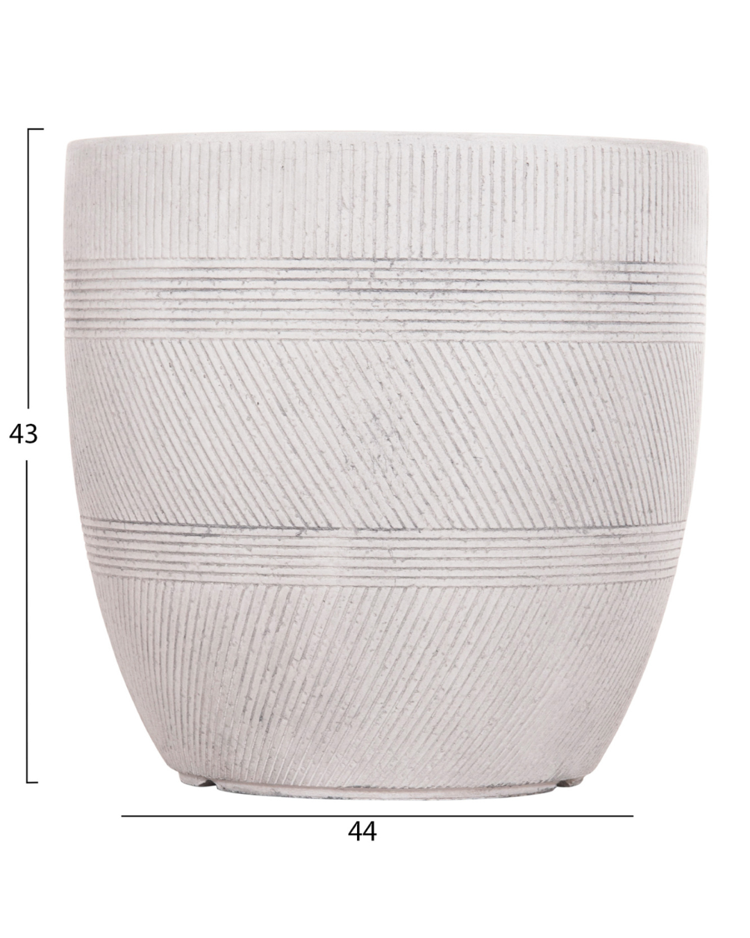Minimal Σετ Γλαστρών / Κασπώ 4τμχ Cement Style Γκρι Ανοιχτό - Image 7