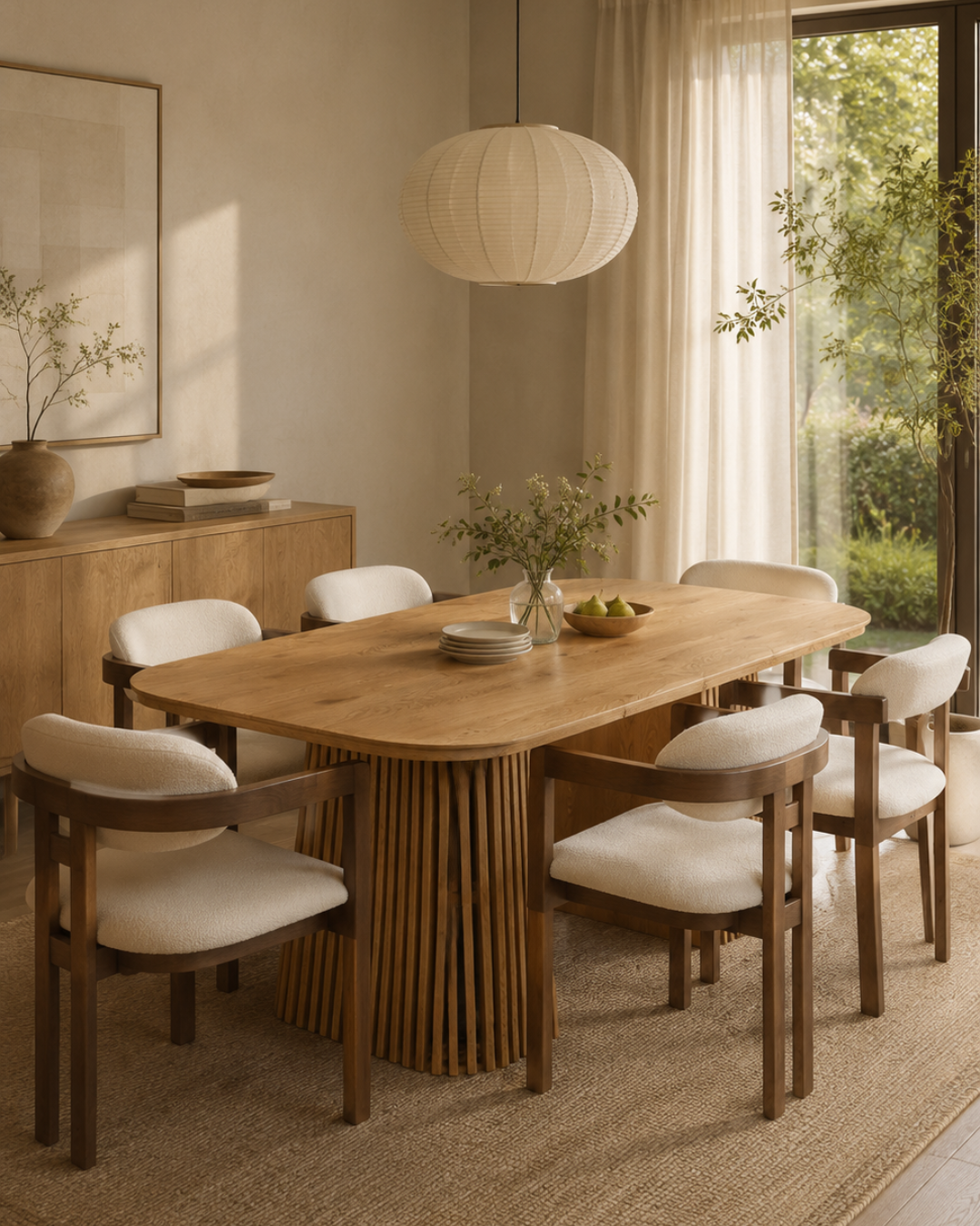 Modern Τραπέζι Τραπεζαρίας Επεκτεινόμενο 120/150/180x90x75 εκ. Φυσικό - Image 2