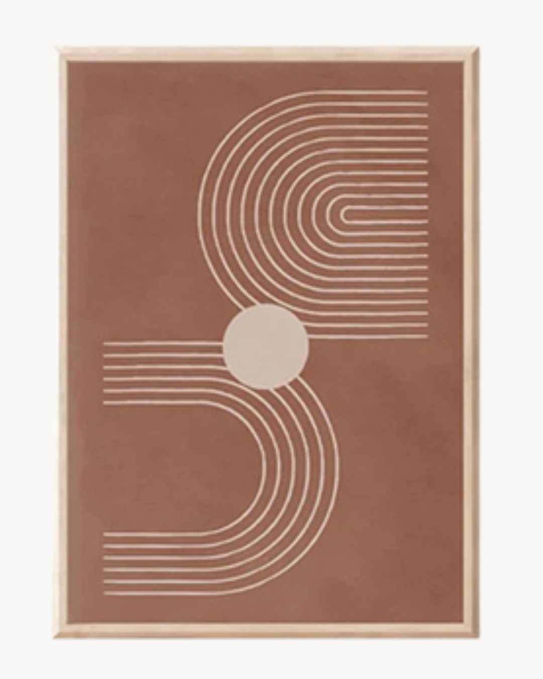 Abstract Σετ 3 τμχ Πινάκων Τοίχου από Ξύλο Πεύκου 30x3x40 εκ. - Image 3