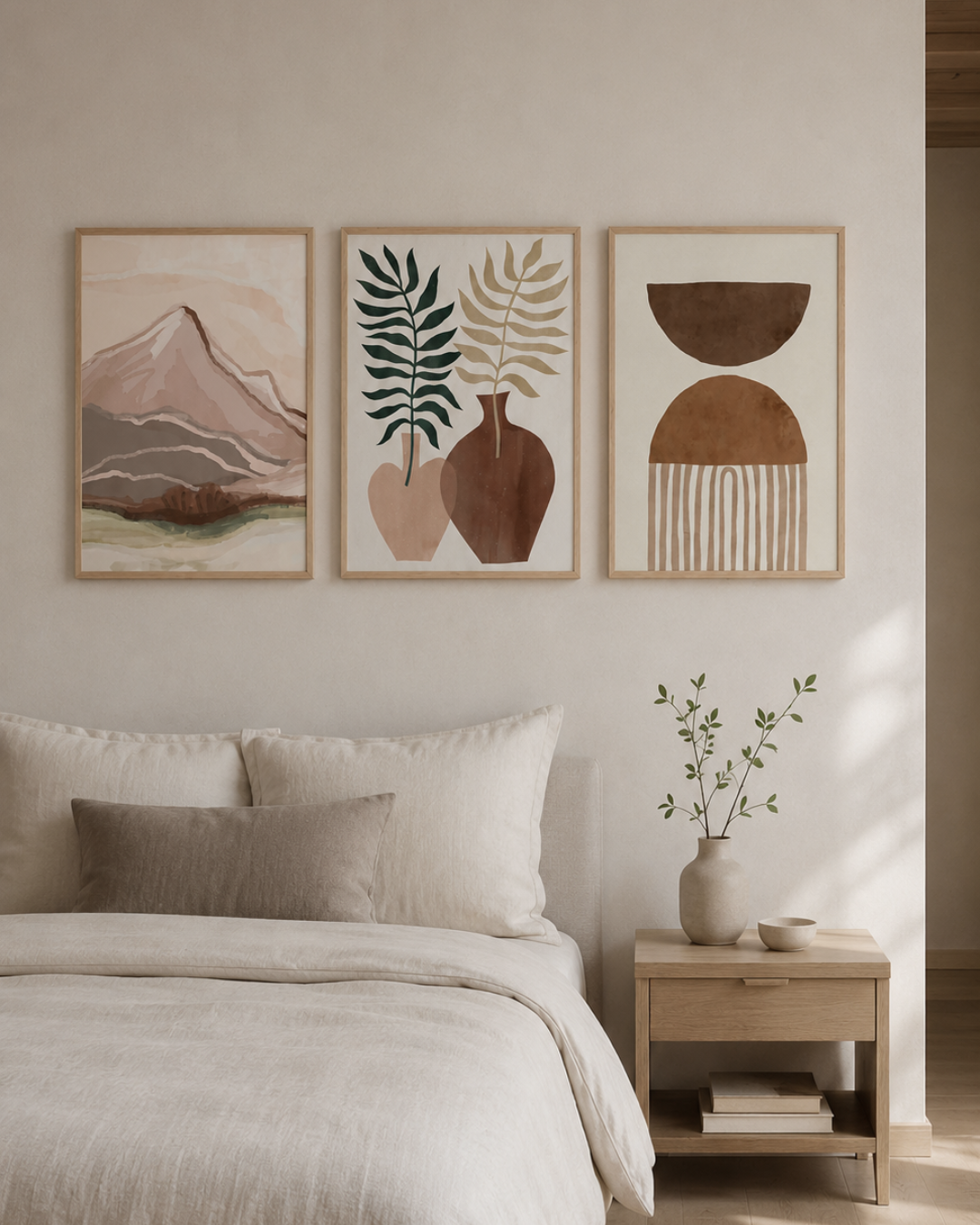Boho Ξύλινο Κάδρο με Αφίσα Ψηφιακής Εκτύπωσης 33x48 εκ. Πολύχρωμο - Image 4