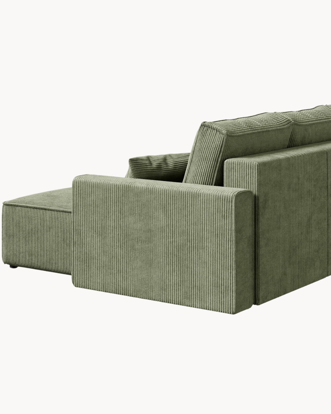 Modern Cozy Γωνιακός Καναπές με Κρεβάτι & Αποθηκευτικό Χώρο 232cm Λαδί - Image 6