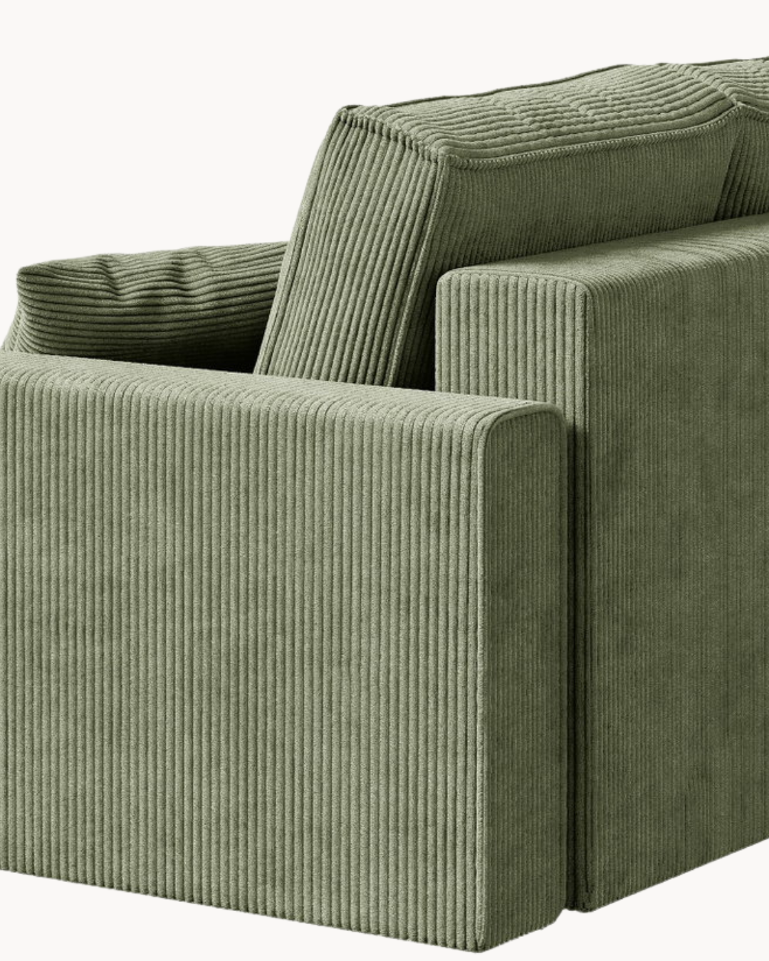 Modern Cozy Γωνιακός Καναπές με Κρεβάτι & Αποθηκευτικό Χώρο 232cm Λαδί - Image 9