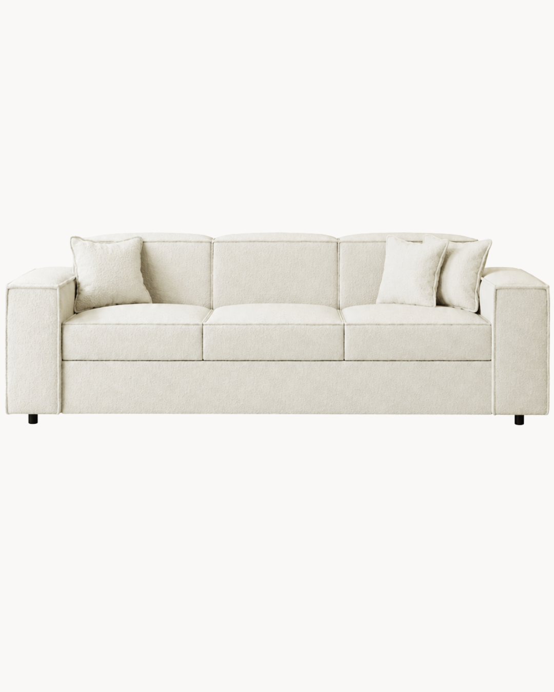 Modern Chic Τριθέσιος Καναπές-Κρεβάτι 252cm Λευκό
