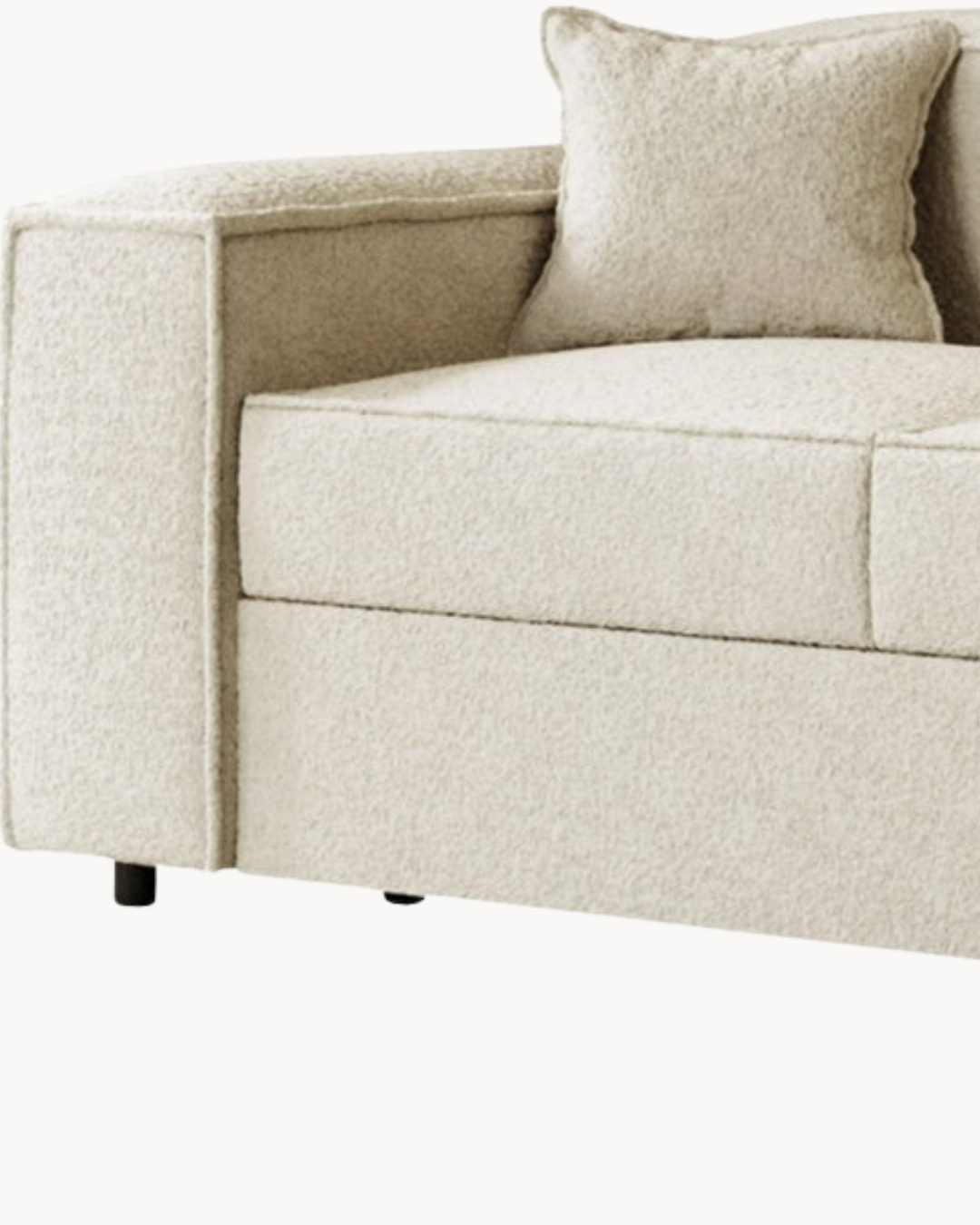 Modern Chic Τριθέσιος Καναπές-Κρεβάτι 252cm Μπεζ - Image 5