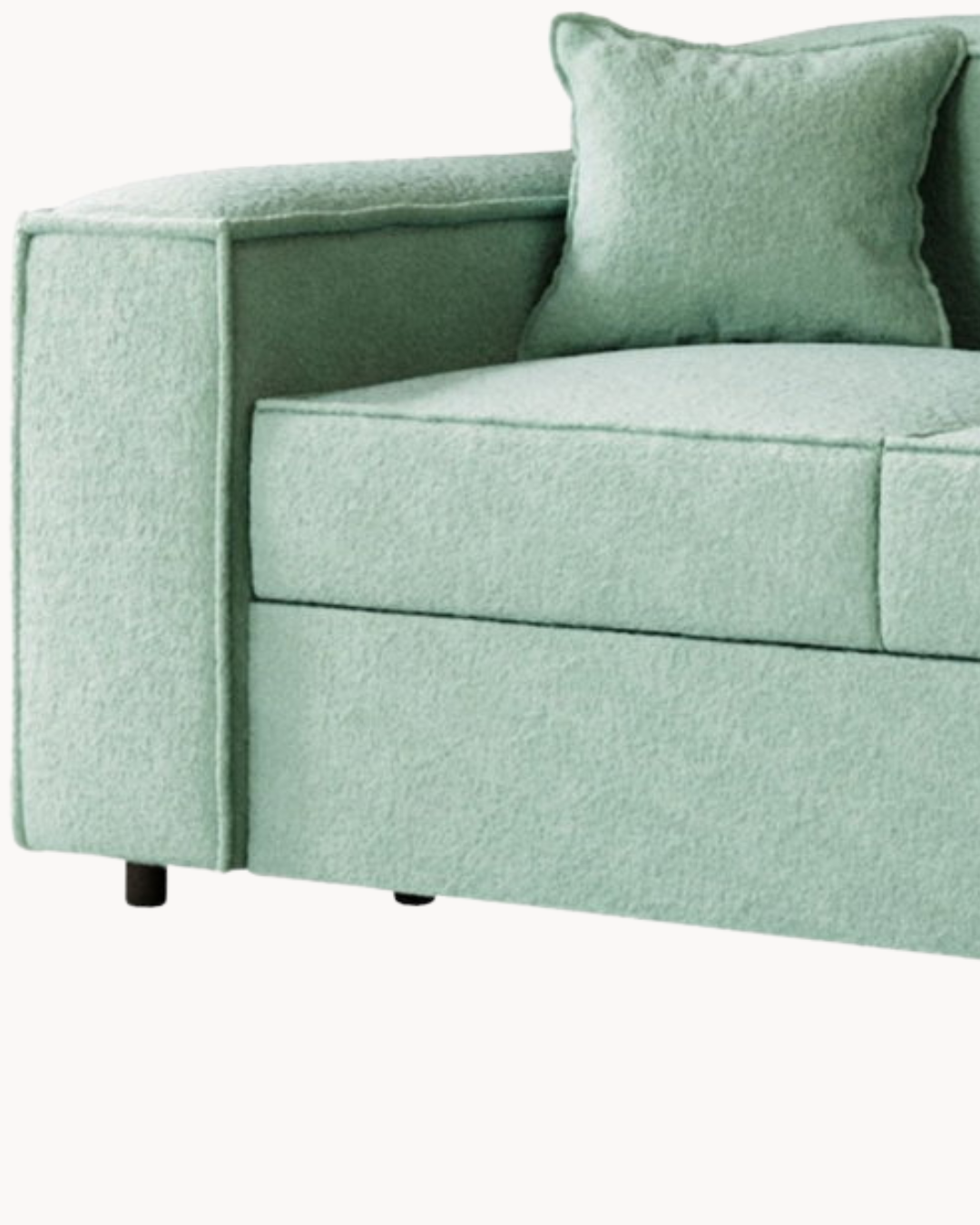 Modern Chic Τριθέσιος Καναπές-Κρεβάτι 252cm Μέντα - Image 4