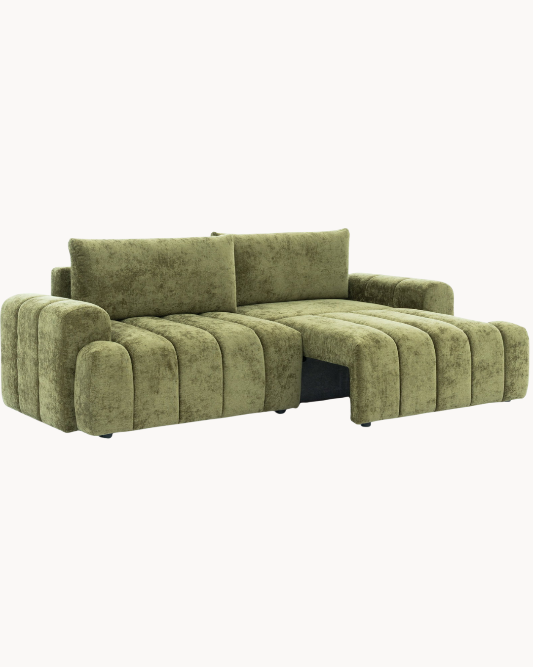 Modular Καναπές-Κρεβάτι με Μετατροπή σε Γωνιακό 260cm Λαδί - Image 4