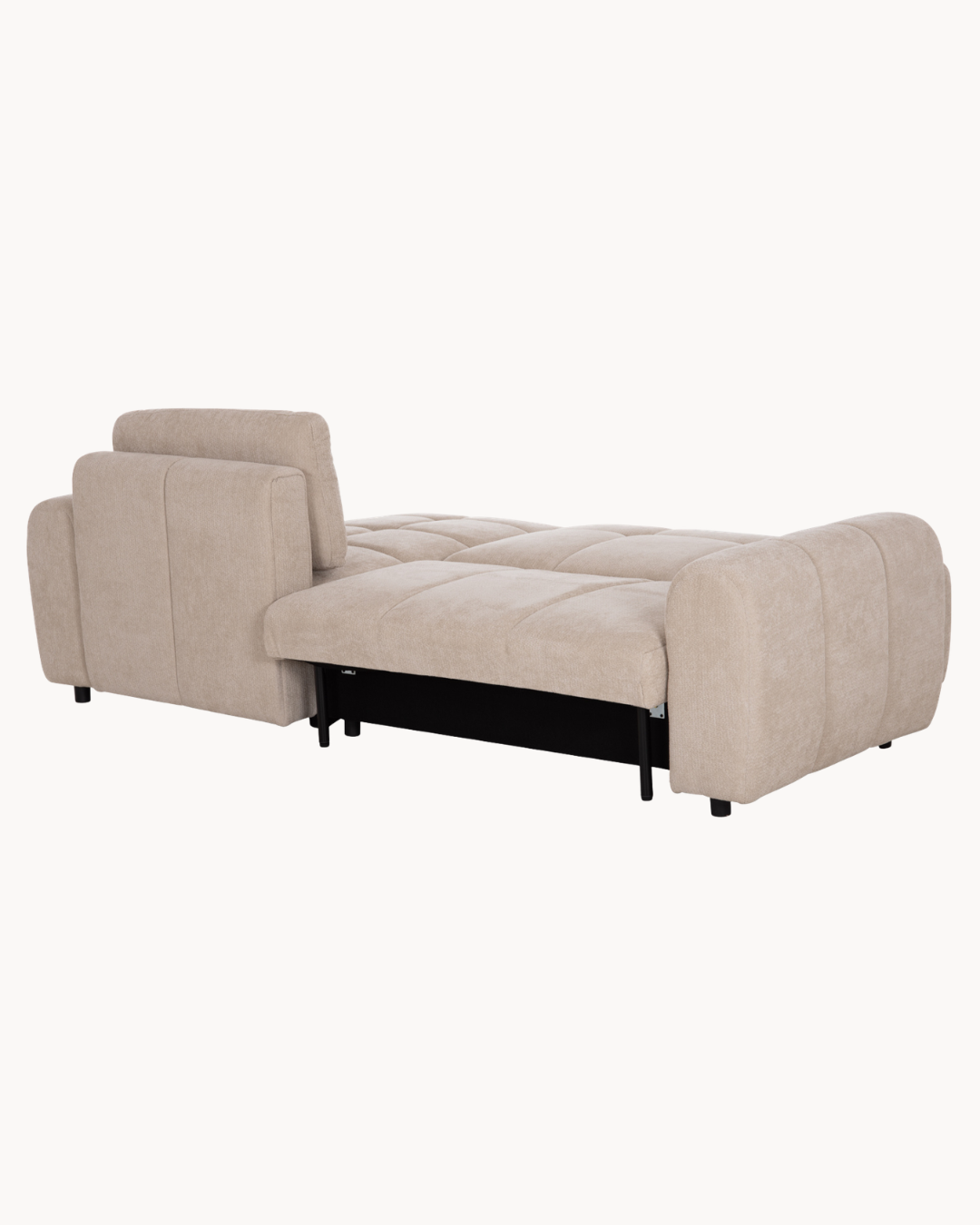 Modern Cozy Γωνιακός Καναπές-Κρεβάτι Chenille 253cm – Μπεζ - Image 9