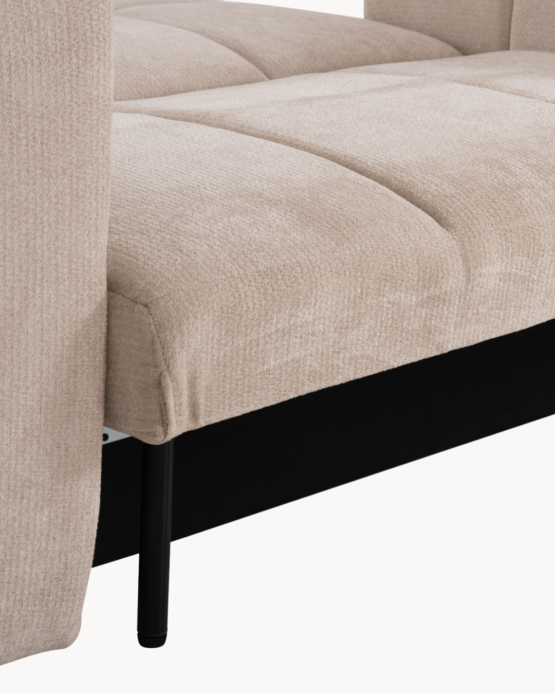 Modern Cozy Γωνιακός Καναπές-Κρεβάτι Chenille 253cm – Μπεζ - Image 10
