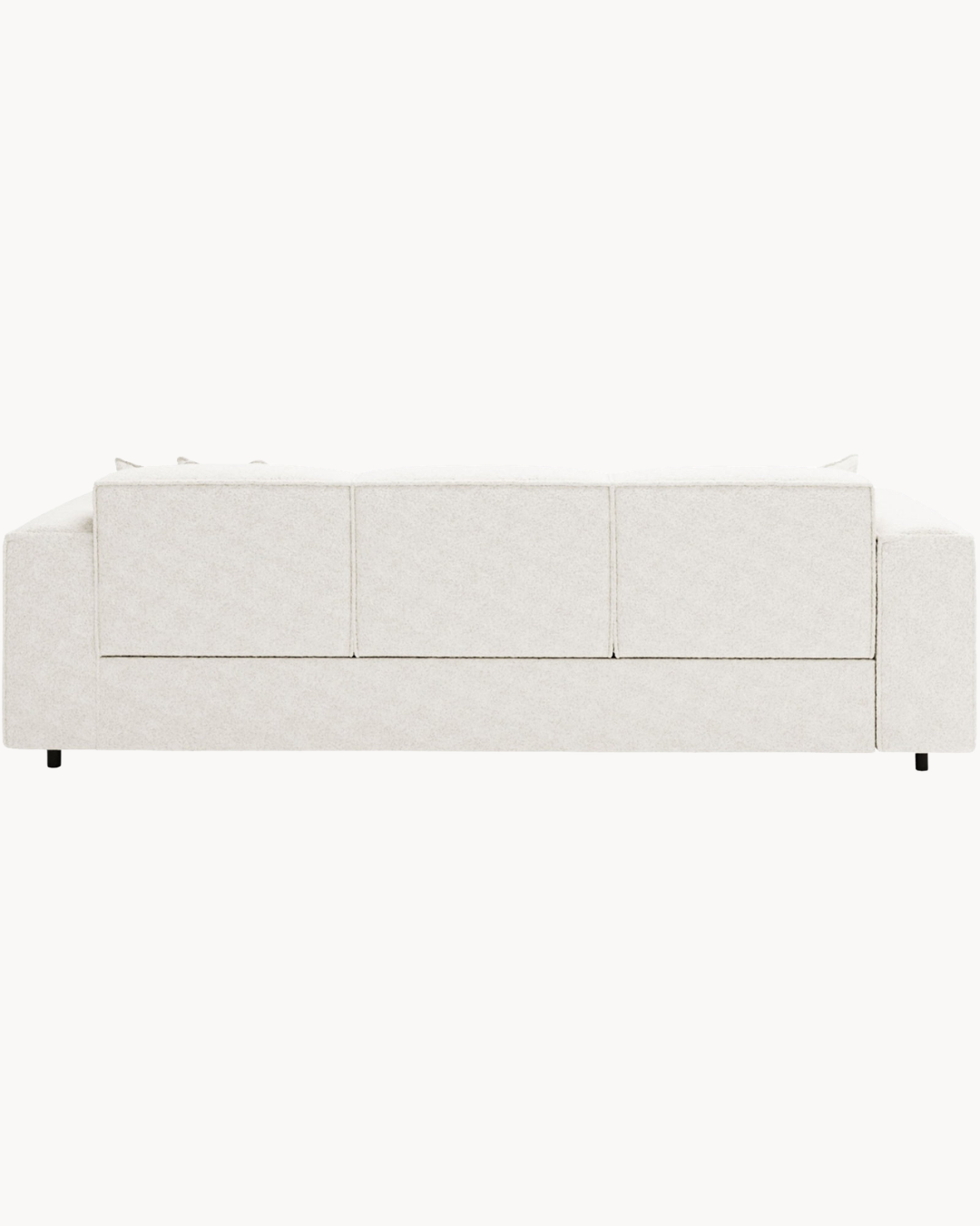 Modern Chic Τριθέσιος Καναπές-Κρεβάτι 252cm Λευκό - Image 6